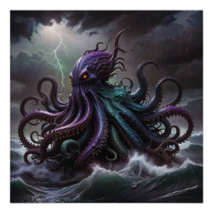 Der Kraken-Monster Poster