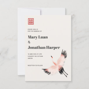 Der Kranich im Himmel Einladung