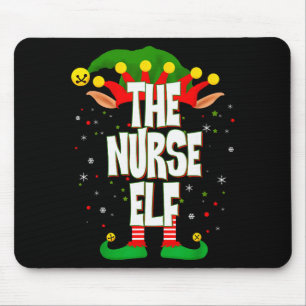 Der Krankenpfleger-Elfen-Weihnachten Mousepad