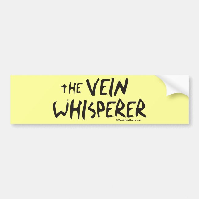 Der Krankenschwester-AderWhisperer Autoaufkleber (Vorne)