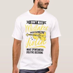 Der kreative Jazz-Violinspieler beim Violinspiel T-Shirt