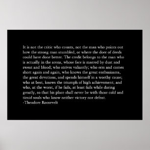 Der Kredit gehört dem Mann in der Arena. Poster