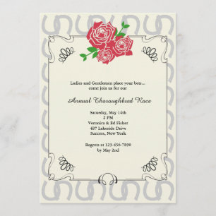 Der Kreis-Pferderennen-Einladung des Siegers Einladung