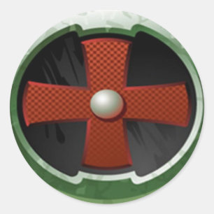 Der Kreis Runder Aufkleber