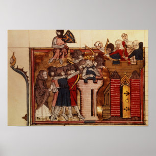 Der Kreuzfahrerangriff auf Jerusalem Poster