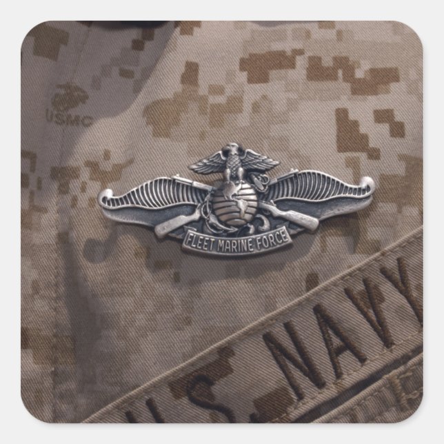 Der Krieg der Flottenstreitkräfte Quadratischer Aufkleber (Vorderseite)