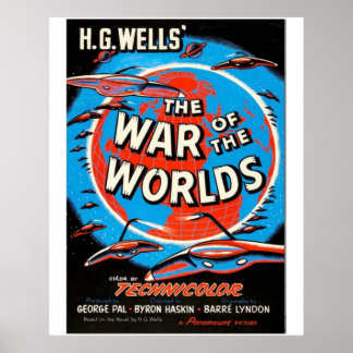 Der Krieg der Welt 1953 Vintages Filmposter Ha Poster