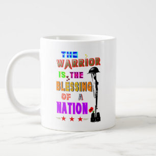 Der Krieger ist der Segen einer Nation Jumbo-Tasse