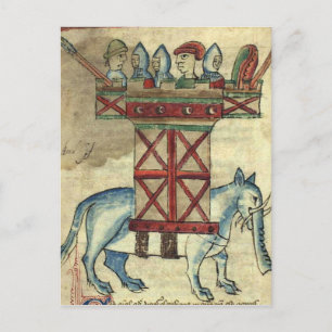 Der Kriegselementar Postkarte