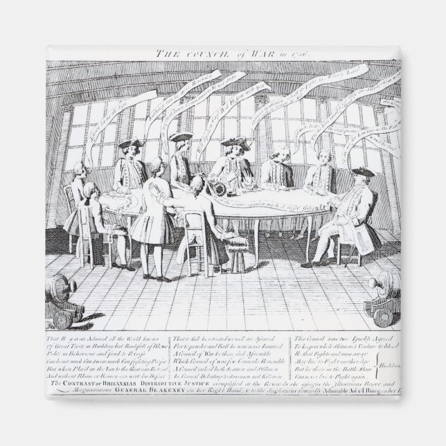 Der Kriegsrat von 1756 Magnet (Vorne)