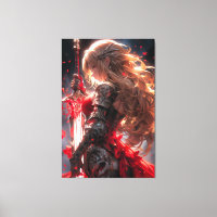 Der Krimson-Ritter | Anime-Kriegerprinzessin-Kunst