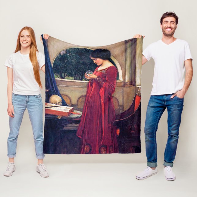 Der Kristallball, John William Waterhouse Fleecedecke (Beispiel)