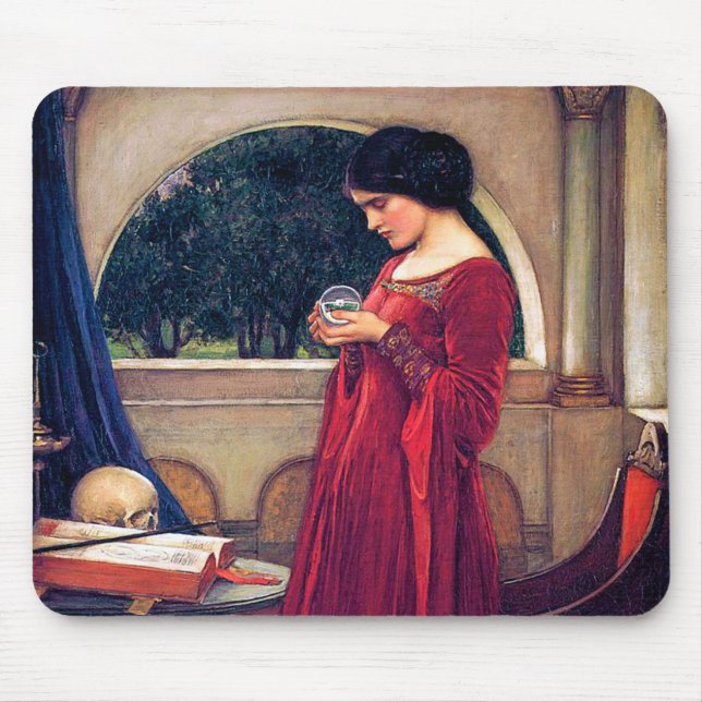 Der Kristallball, John William Waterhouse Mousepad (Vorne)