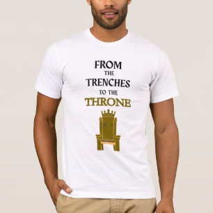 DER KRÖNENDE KÖNIGLICHE Herren Weißgold T-Shirt