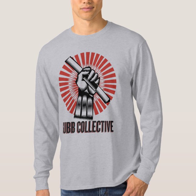 Der Kubb der grundlegenden Männer langes T-Shirt (Vorderseite)