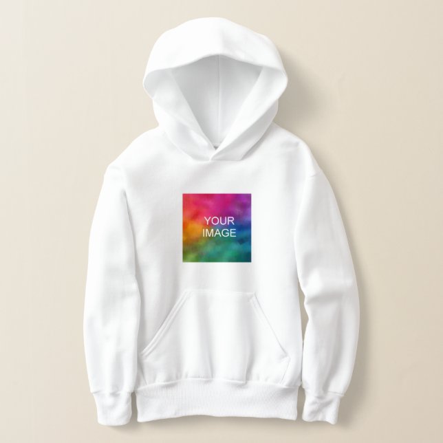 Der Kunde fügt Foto Text Kids Boys modern hinzu Hoodie (Ablage )