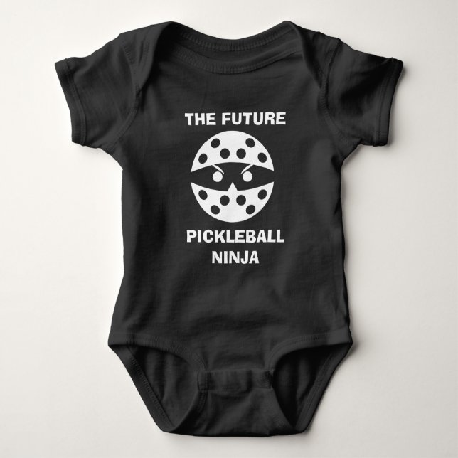 Der künftige Pickleball Ninja, niedlich Baby Strampler (Vorderseite)