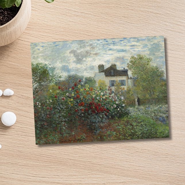 Der Kunstgarten mit Dahlias Postkarte (Von Creator hochgeladen)