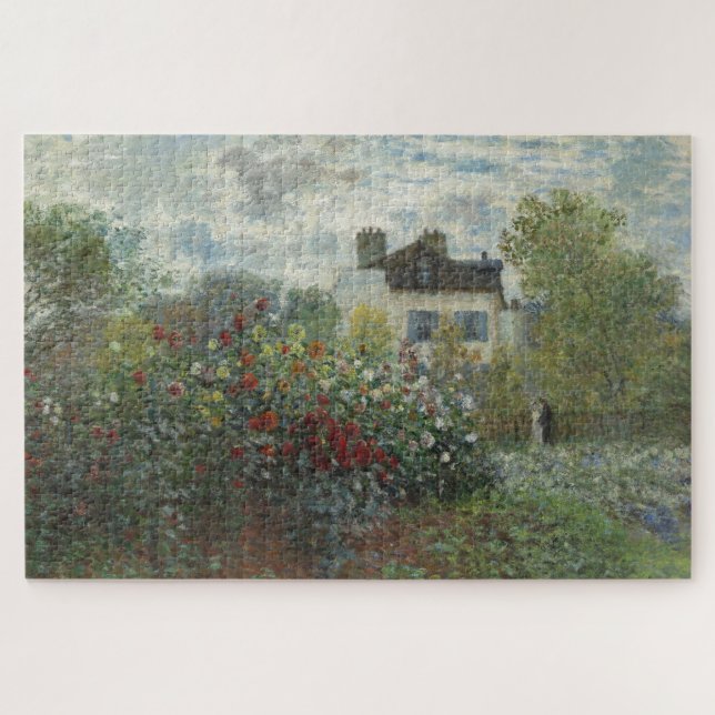 Der Kunstgarten mit Dahlias Puzzle (Horizontal)