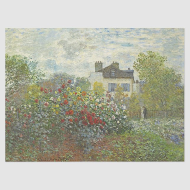 Der Kunstgarten von Argenteuil nach Monet Seidenpapier (Vorderseite)