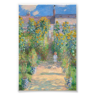 Der Kunstgarten von Claude Monet in Vétheuil Fotodruck