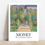 Der Kunstgarten von Claude Monet in Vétheuil Poster<br><div class="desc">Fügen Sie Ihrer Zuhause mit diesem atemberaubenden Poster des Künstlergartens in Vétheuil eine Touch der Schönheit hinzu, das der französische impressionistische Maler Claude Monet entwirft. Dieses 1881 bemalte Meisterwerk aus Leinwand zeigt einen üppigen, sonnigen Garten im Mietshaus von Monet in Vétheuil, wo er sich mit dem Besitzer arrangierte, die Terrassen,...</div>