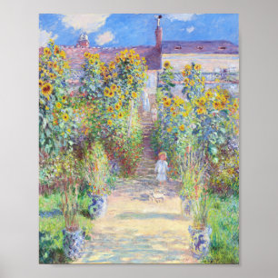 Der Kunstgarten von Claude Monet in Vétheuil Poster