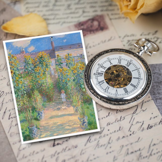 Der Kunstgarten von Claude Monet in Vétheuil Postkarte (Von Creator hochgeladen)