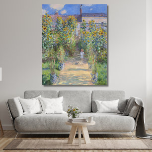 Der Kunstgarten von Vétheuil, Monet Leinwanddruck