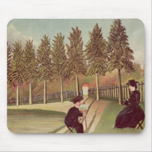 Der Künstler, der seine Ehefrau, 1900-05 malt Mousepad