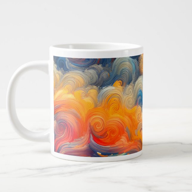 Der Künstler des Himmels Jumbo-Tasse (Links)
