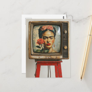 Der Künstler im Fernsehen Postkarte
