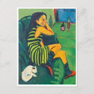Der Künstler Marcella, Kirchner, Kunstpostkarte Postkarte