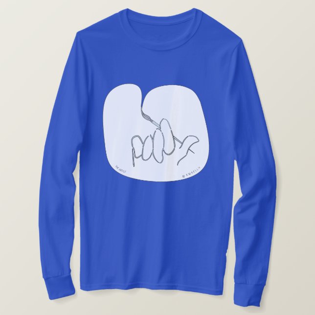 DER KÜNSTLER - Tragbare Kunst - T-Shirt  (Design vorne)