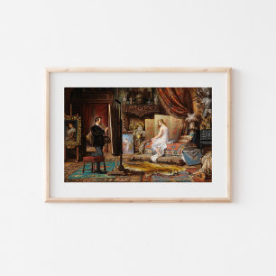 Der Künstler und sein Modell   Carl Schweninger, J Poster