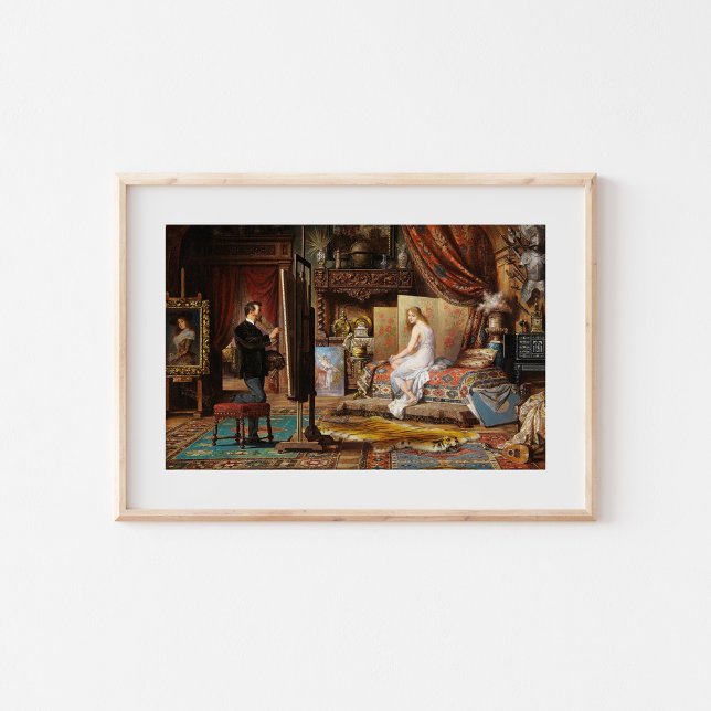 Der Künstler und sein Modell | Carl Schweninger, J Poster (Von Creator hochgeladen)
