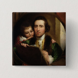 Der Künstler und sein Sohn RAPHAEL, c.1773 (Öl Button