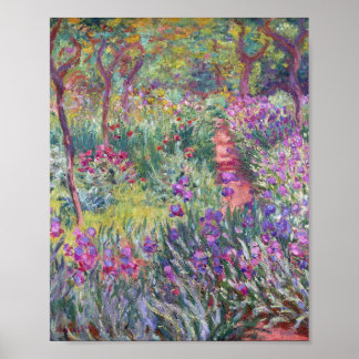 Der Künstlergarten in Giverny von Claude Monet Poster