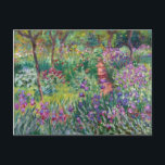 Der Künstlergarten in Giverny von Claude Monet Postkarte<br><div class="desc">The Artist's Garden at Giverny von Claude Monet (1900)</div>