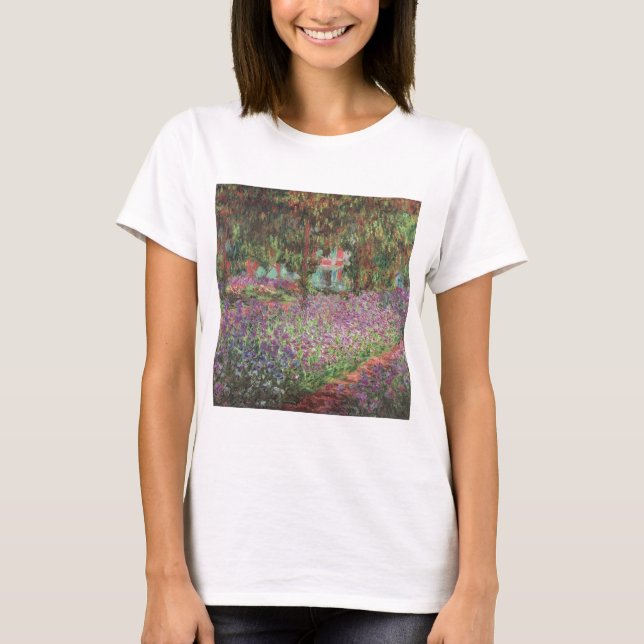 Der Künstlergarten in Giverny von Claude Monet T-Shirt (Vorderseite)