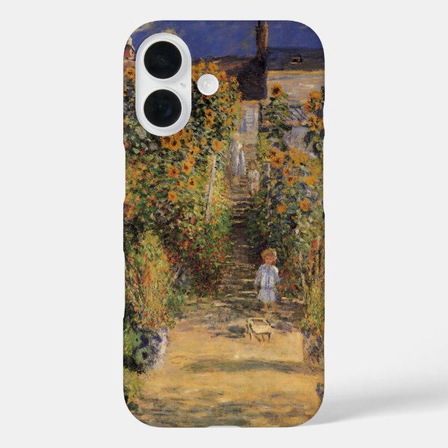 Der Künstlergarten in Vetheuil von Claude Monet Case-Mate iPhone Hülle (Rückseite)