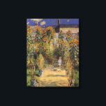 Der Künstlergarten in Vetheuil von Claude Monet Leinwanddruck<br><div class="desc">Der Artist's Garden at Vetheuil (1880) von Claude Monet ist ein Vintager Impressionismus feine Kunst Blumenmalerei. Ein junges Mädchen wird während der Sommersaison von großen, blühenden Blume mit gelben Sonnenblumen begleitet. Ein Kind ist auf einem Weg im Pariser Garten von Monet in Vetheuil stehend. Über den Künstler: Claude Monet (1840-1926)...</div>