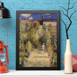 Der Künstlergarten in Vetheuil von Claude Monet Poster
