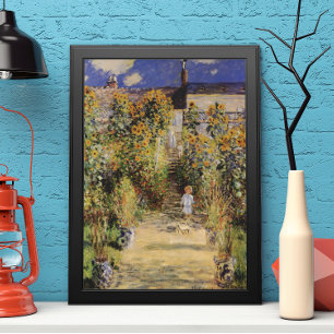 Der Künstlergarten in Vetheuil von Claude Monet Poster