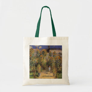 Der Künstlergarten in Vetheuil von Claude Monet Tragetasche