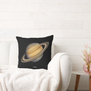 Der künstlerische Saturn mit lebhaften Rings Kissen