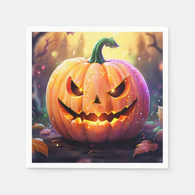 Der Kürbis, die Teller Serviette (Vorderseite)