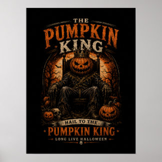 Der Kürbiskönig Poster Halloween Horror Wand