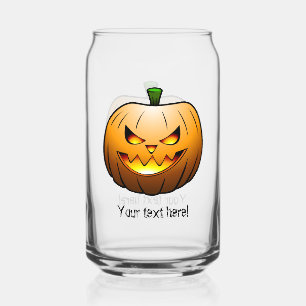 Der Kürbiskopf ist bereit für Halloween Dosenglas
