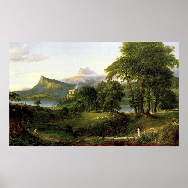 Der Kurs des Empire, des Arkadas oder der Pastoral Poster (Vorne)